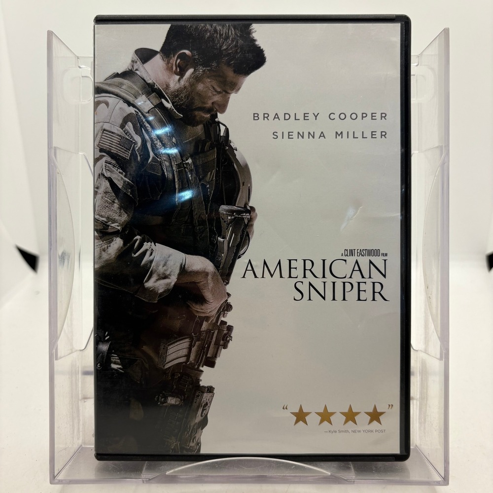 American Sniper DVD Bradley Cooper Sienna Miller Clint Eastwood War Drama Movie